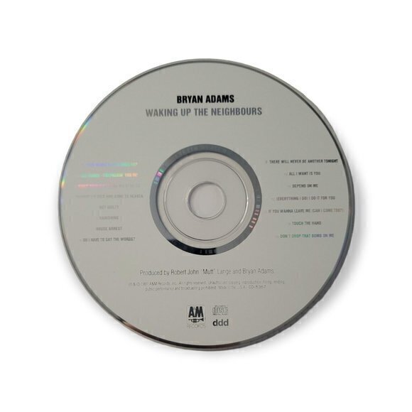 BRYAN ADAMS -WAKING UP THE NEIGHBOURS [1991‎ CD] - Picture 3 of 3